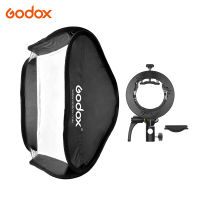 Godox 60*60ซม./24*24นิ้ว Softbox Diffuser กับ S2-type วงเล็บ Bowens Mount พกพากระเป๋าสำหรับแฟลช Speedlite เข้ากันได้กับ Godox AD200Pro/V1 Series/TT350 Series/V860 Ⅱ Series/AD400Pro