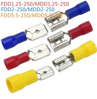 【CC】✉✤◇  20pcs Female Male FDD MDD Female male Insulated Electrical Crimp Terminal for 1.5-2.5mm2 Cable Wire