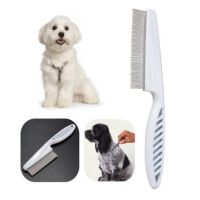 Dog comb Cat dog pet stainless steel comfortable flea comb Home pet animal care protection flea comb Brushes  Combs