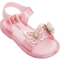 ﺴ❉ Mini Melissa Double Butterfly Childrens Fruit Shoes Open Toe Beach Sandals Princess