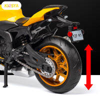 KISSYA ของเล่นรถลากสำหรับยามาฮ่า YZF R1พร้อมไฟทำงานสำหรับเปิดประตูสำหรับของเล่นสำหรับสัตว์เลี้ยงเด็กหญิงเด็กชาย