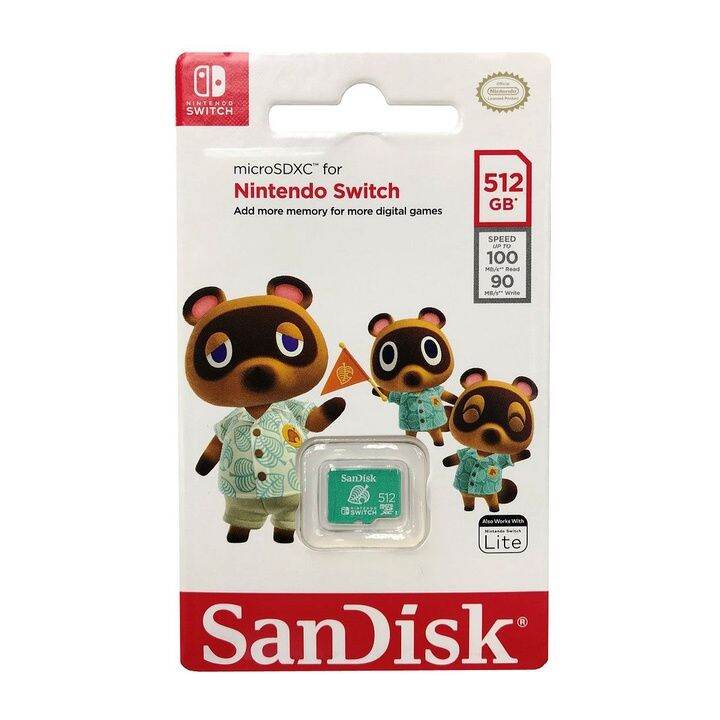 SanDisk 512GB UHSI NintendoLicensed microSDXC Memory Card for