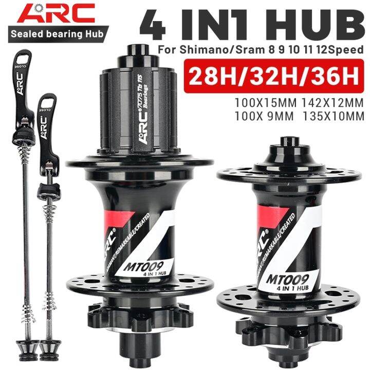 ARC MT009 Bicycle hub 6 pawls 114T Noise Hub Mountain Road bike Hub NBK
