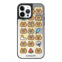 《KIKI》CASE.TIFY Cute Lazy Bear High-end mirror Phone case for iphone 14 14pro 14promax 13 13pro 13promax High quality drop and shockproof hard case 12 12pro 12promax 11 Cute Graffiti elegant graffiti sticker pattern New Design ins style popular