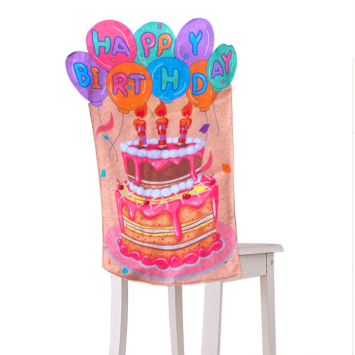 Hàng có sẵn】 bọc ghế sinh nhật chúc mừng đồ trang trí lớp học Ghế ...