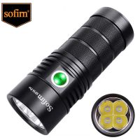 Sofirn SP36 Pro 8000Lm ที่มีประสิทธิภาพไฟฉาย LED 4 * SST40 USB C ชาร์จได้18650ไฟฉาย