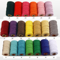 1mm-6mm Thick Cotton Cord Rope Thread Yarn Crochet Macrame Cotton Cord Reel 30m-900m