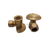 1Pc 1/2 quot; Female Thread 15mm 16mm Brass with Base Ferrule Elbow Water Pipe Adapter Copper Pipe Fittings