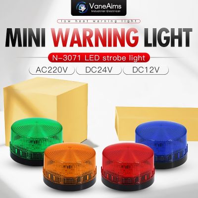 【LZ】❧  VaneAims-Luz de advertência estroboscópica de alta luz tipo parafuso farol intermitente lâmpada indicadora LED para sistema de segurança N-3071 12V 24V 220V