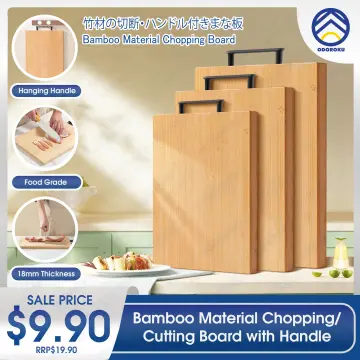 Bamboo Cutting Board, Wooden Kitchen Chopping Board for Food Prep,  Chopping, Carving Meat, Fruits Vegetables