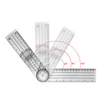 0-140มิลลิเมตร360องศา Goniometer มุมทางการแพทย์กระดูกสันหลังมุมไม้บรรทัดมุม Inclinometer ไม้บรรทัดไม้โปรแทรกเตอร์มุม Finder วัด