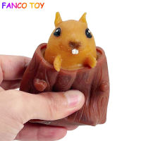 Kawaii Squirrel Toys Squeeze Decompression Funny Tree Stump Cartoon Animal Fidget toys Pop It Interesting Toys Gift