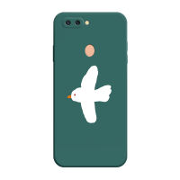 เคส OPPO R11s Plus เคสซิลิโคนเหลว ฝาครอบป้องกันนกการ์ตูน Flocking