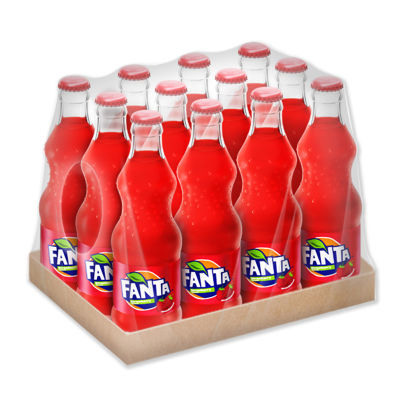 สินค้ามาใหม่! แฟนต้า น้ำอัดลม กลิ่นสตรอเบอร์รี่ 250 มล. แพ็ค 12 ขวด Fanta Soft Drink Strawberry 250 ml x 12 Bottles ล็อตใหม่มาล่าสุด สินค้าสด มีเก็บเงินปลายทาง