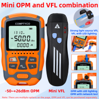 Mini Optical Power Meter และ Visual Fault Locator FTTH Fiber Tester Tool Kit (อุปกรณ์เสริม) OPM(-50 ~ 26dBm)&amp; VFL(110203050Mw)