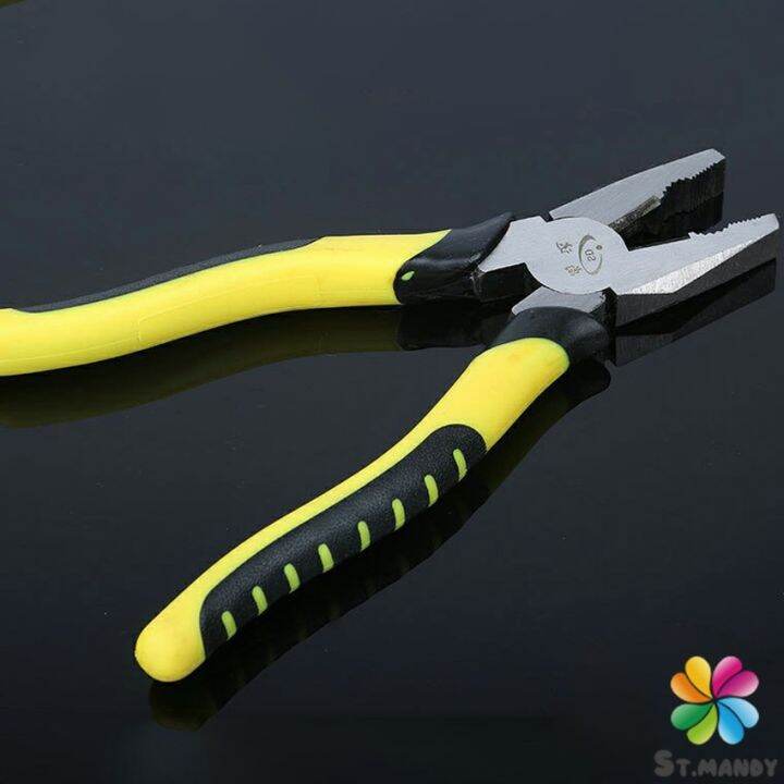 คีบตัดลวด-8-นิ้ว-คีมปอกสายไฟอเนกประสงค์สำหรับตัดและดึงสายไฟ-wire-cutters