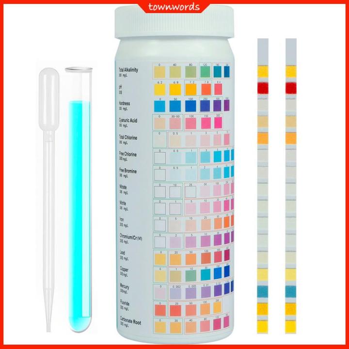 Quick Hardness Testing Strips 16 in 1 Water Testing Kit for Drink Water ...