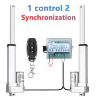 1 Control 2 Synchronous DC 12V/24V Linear Actuator Linear Motor 50mm 100mm 150mm 200mm 250mm Stroke Electric DC Motor Metal Gear Electric Motors