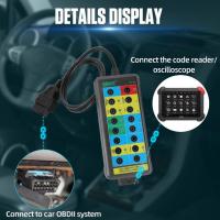 Figatia OBDII กล่องแหกคุก16เครื่องตรวจจับโปรโตคอลหมุด OBDII สำหรับอุปกรณ์ยานยนต์