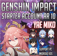 Genshin impact ID【Fast delivery】Yae Miko+other characters combination low AR