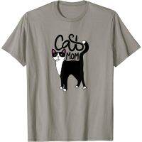 Tuxedo Cat Mom Cute Adult T-Shirt Tops Fashion Men