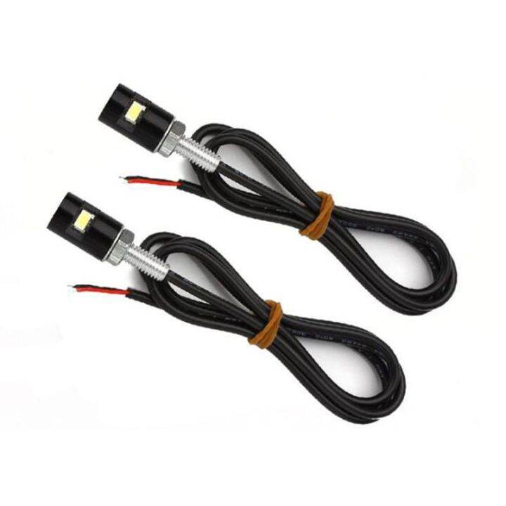 2PCS License Plate Light Screw Bolt Lamp 12V White LED Bulb, Waterproof