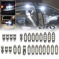 【CW】27PCS Car Interior White LED Light Mini Bulbs Kit 6000K For Mercedes-Benz E Class W211 02-08