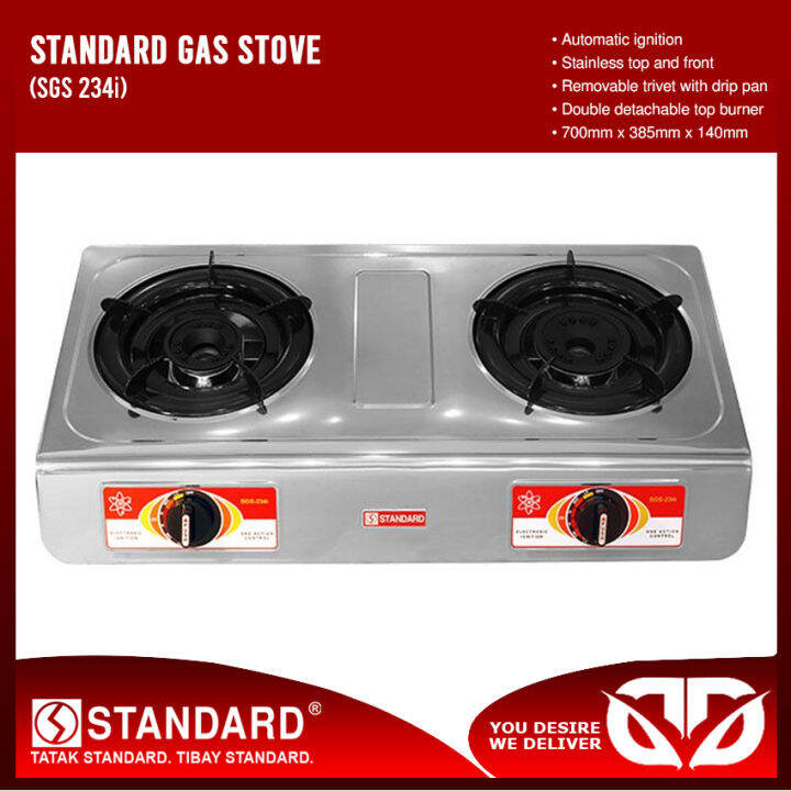 D&D STANDARD Double Burner Gas Stove (SGS 234i) Lazada PH