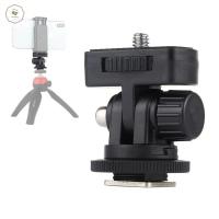 HESTING กล้อง DSLR อุปกรณ์เสริมสำหรับ GoPro กล้อง DSLR 1/4นิ้วสกรู180องศาปรับขาตั้งกล้องสามขาอะแดปเตอร์อุปกรณ์ติดกล้องรองเท้าเย็นอะแดปเตอร์ขาตั้งกล้องกล้องติดตั้ง