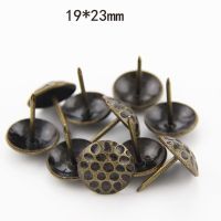 10Pcs19x23mm Antique Upholstery Nail Jewelry Gift Wine Case Box Sofa Decorative Tack Stud Pushpin Doornail Hardware