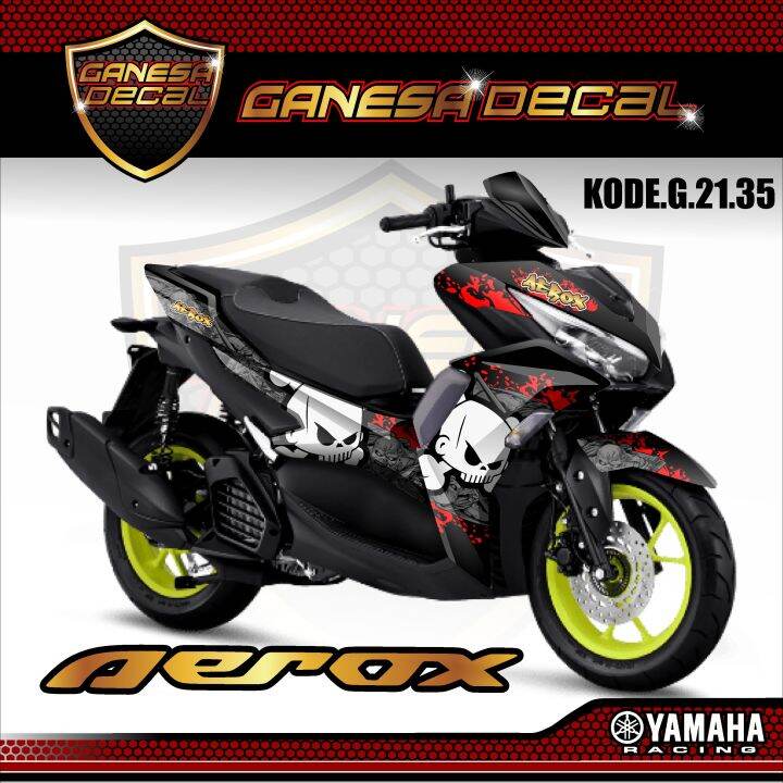 Decal Sticker Variasi Fullbody All New Aerox 155 Connected Dekal