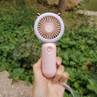 Mini Hand Fan Wrist Hanging Portable Fan Night Light USB Rechargeable Fans For Children And Ladies Summer Air Cooler