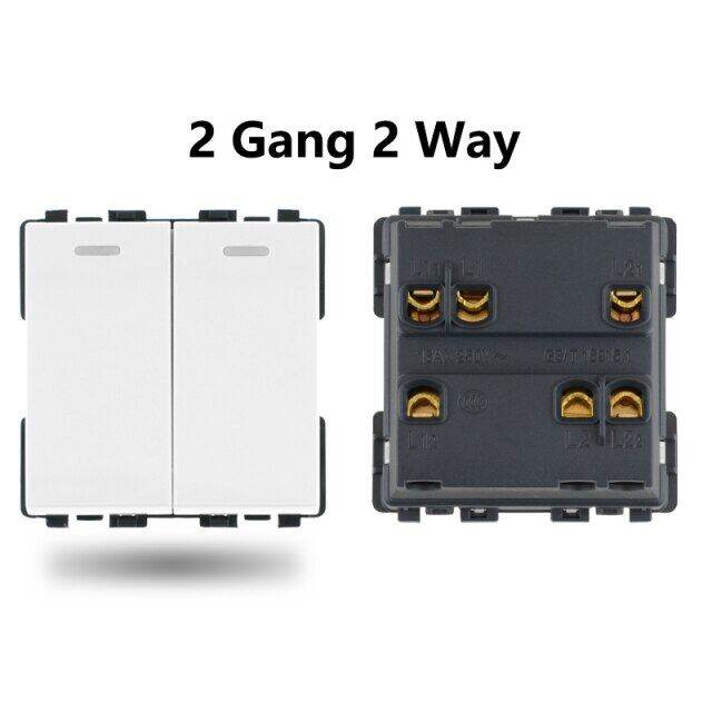 S Series Wall Outlet Power Socket Usb Light Switch Type C Rj45 Tv