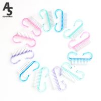 3/5pcs Lot Cleaning Nail Brushes Acrylic Nail Brush 4 Color Nail Art Manicure Pedicure Soft Remove Dust Plastic File Tools Set Artist Brushes Tools