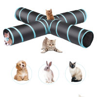 Cat Tunnel Tube 2345 Holes Foldable Play Rabbit Tunnel Collapsible Kitten Cat Toys Indoor Puppy Training Supplies for Cat