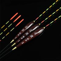 ◕☒ 3pcs Fishing Float Wood Fluorescent High Sensitivity Bobber Luminous Float Marked Bold Fishing Light Float Fishing Accessories