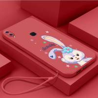 เคส Vivo Y85 Z1I Vivo Vivo V9 Vivo Y85เคสนิ่มใส่โทรศัพท์ซิลิโคนเหลวป้องกันเคสกันกระแทกมือถือเรียบเนียนเคสโทรศัพท์โทรศัพท์กระต่ายน่ารักพร้อมสายคล้อง