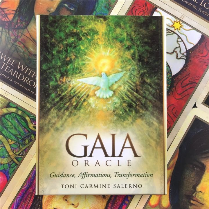 คุณภาพสูงเวอร์ชั่นภาษาอังกฤษการ์ด-gaia-oracle-ไพ่ทาโรต์เกมกระดานคู่มือ-pdf