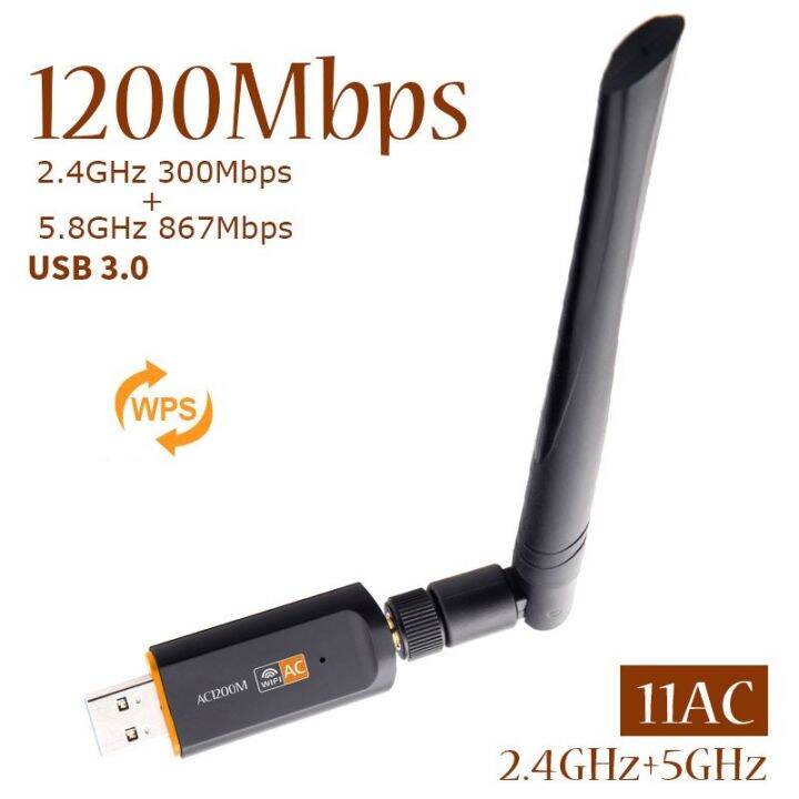 1200-mbps-usb-dual-band-wifi-อะแดปเตอร์เชื่อมต่อเครือข่ายแบบไร้สาย-2-4-ghz-5-ghz-802-11-ac