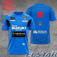 T SHIRT   Motorcycle Team SUZUKI MOTOGP MONSTER ENERGY T-SHIRT 3D Print Short Sleeve Summer Men Overiszed T Shirt Clothing