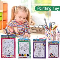 【hot sale】 ☄♟ B02 Kids Kids Painting Toys Diy Toys for girl Childrens Color Background Watercolor Graffiti Early Education Kindergarten Activity Supplies