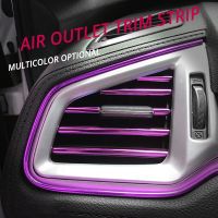 【hot】 10Pcs Car Air Conditioner Outlet U Interior Moulding Trim Strips Styling Accessories Decorate