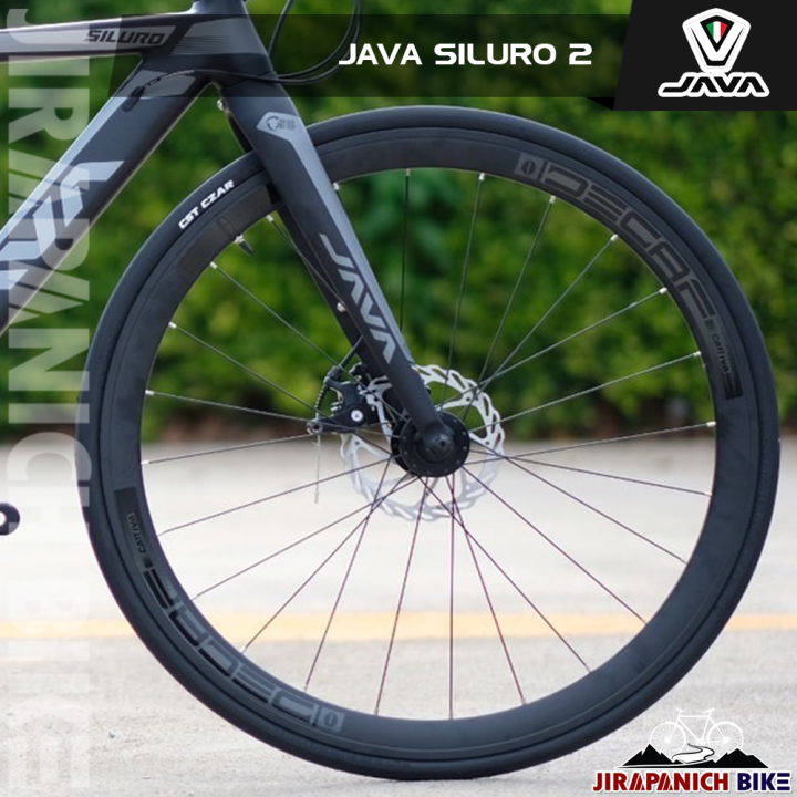 จักรยานไฮบริด-java-รุ่น-siluro2-ตะเกียบคาร์บอน-เกียร์-shimano-sora-18-สปีด