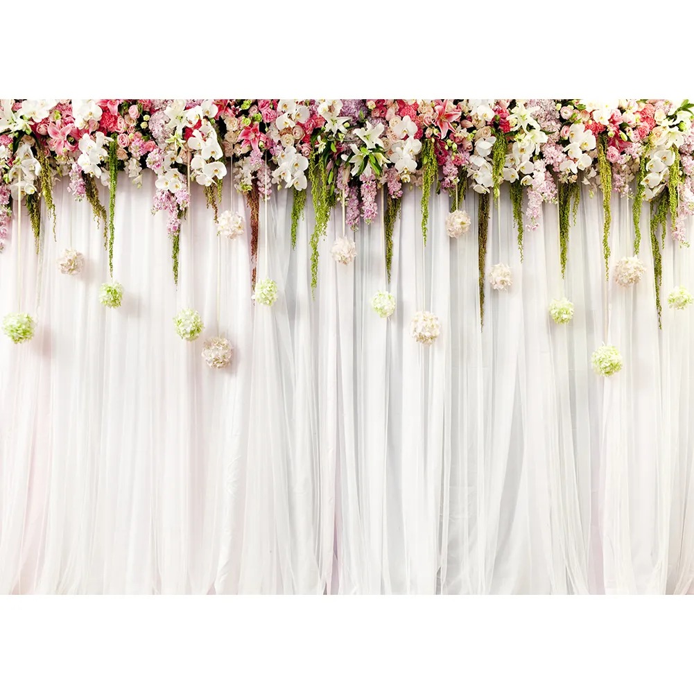 Flower Wall Background Cloth Wedding Backdrop Festival Studio Backdrop  Photography | Lazada