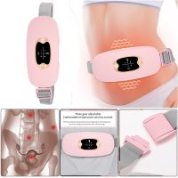 ZZOOI Menstrual Relief Heating Pad Electric Abdomen Vibrator Massage Relieve Period Cramp Pain Warm Palace Belt 6 Modes Hot Compress