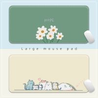 Mouse Pad Large Cute Simple Girls Office Desk Pad Custom Creative Thickened Cushion Anti-skid Waterproof Dirt Resistant Fine Cloth Surface Personalized Cartoon Lockedge Computer Pad Mouse Pad DIY