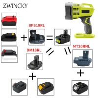 {: “》 DM18RL อะแดปเตอร์ MT20RNL BPS18GL สำหรับ Makita/dewal/ Milwauke/porter-Cable/ Stanley Li-Ion แบตเตอรี่สำหรับ RYOBI เครื่องมือ18V