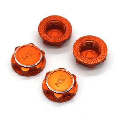 4Pcs 17mm M12 Metal Wheel Hex Nut Cover for 1/7 King Motor KM RC Rally Car Arrma Mojave Upgrades Parts Accessories