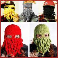 PEANSEA Fashion Winter Face Squid Cap Crochet Knit Mustache Beanie Warmer Hat