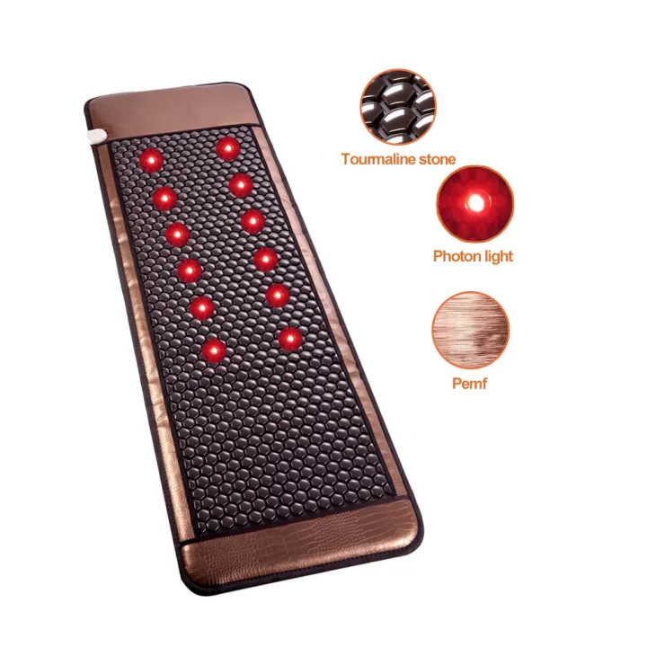 FCC CE Korean Jade Germanium Stone Heating Massage Bed Tourmaline